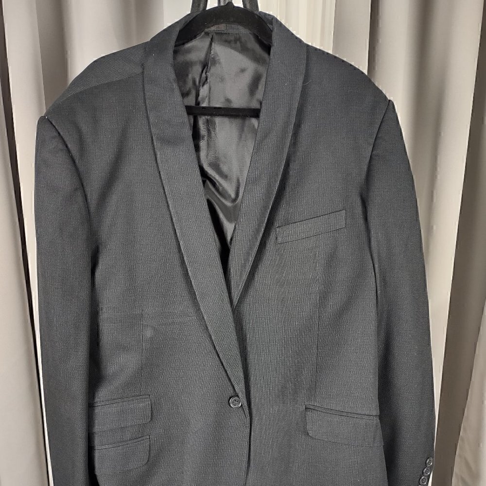 Stacy Adams Black Jacket Size 48R